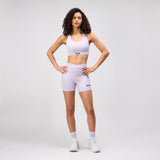 Bandit | Striped Cadence™ Scoop Neck Run Bra - Light Thistle