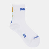 Bandit | Lite Run™ Socks - White with Deep Peri Blue (2 Pack)