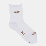 Bandit | Grid Knit™ Run Socks - White with Baked Clay (2 Pack)