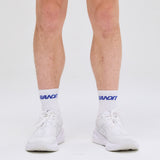Bandit | Lite Run™ Socks - White with Deep Peri Blue (2 Pack)