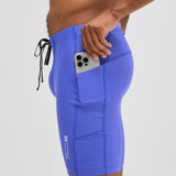 Bandit | Superbeam™ 7 Pocket Half Tights - Deep Peri Blue