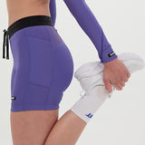 Bandit | Striped Cadence™ 5" Compression - Deep Peri Blue with Rust