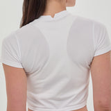Bandit | Women's Mercury Seamless™ Crop Tee - White