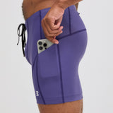 Bandit | Superbeam™ 7 Pocket Quarter Tights - Purple Dusk