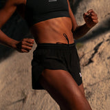 District Vision | Women's 3in Split Shorts - Black