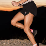 District Vision | Women's 3in Split Shorts - Black