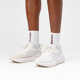 Bandit | Lite Run™️  Sock - White/Port