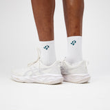 Bandit | Grid Knit™️ Sock - White With Pine - 2 Pack