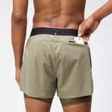 Bandit | Vento™ 4" 2-in-1 Short สำหรับผู้ชาย - สีดำ