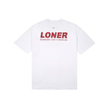 Loner | Maniac LONER Short Sleeve tee - White