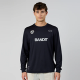 Bandit | Micromesh™ Current Runner เสื้อยืดแขนยาว - ยูนิเซ็กซ์ สีดำ