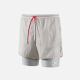 District Vision | Ripstop Layered Trail Shorts - Moonstone