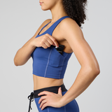 Bandit | Stamina™ Scoop Neck Race Crop - สี Space Blue