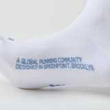 Bandit | Lite Run™️ Quarter Socks - White with Skyline - แพ็ค 2 คู่