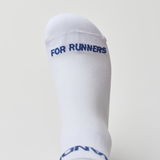 Bandit | Lite Run™️ Quarter Socks - White with Space Blue - 2 Pack