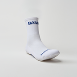 Bandit | Lite Run™️ Quarter Socks - White with Space Blue - 2 Pack