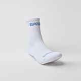 Bandit | Lite Run™️ Quarter Socks - White with Skyline - แพ็ค 2 คู่