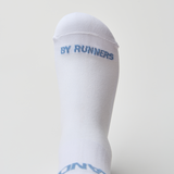 Bandit | Lite Run™️ Quarter Socks - White with Skyline - แพ็ค 2 คู่