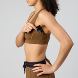 Bandit | Stamina™ Scoop Neck Run Bra - สี Nutmeg
