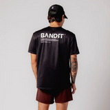 Bandit | Drift™ Graphic Performance Tee "Warped Bandit" - Black