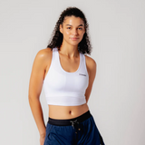 โจร | เสื้อกล้าม Crop Drift™ พร้อมบราในตัว - สีขาว