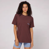 Bandit | The Community Tee, Unisex - Chocolate with Smokey Blue