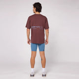 Bandit | The Community Tee, Unisex - Chocolate with Smokey Blue