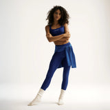 District Vision | Pocketed Long Tights - Surf Blue