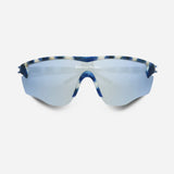 District Vision | Junya Racer - กระจกมองข้างสีกรมท่า Mosaic D+ Silver Flash