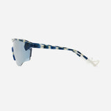 District Vision | Junya Racer - กระจกมองข้างสีกรมท่า Mosaic D+ Silver Flash