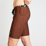 Bandit | Cadence™ Next Gen 7 Pocket Half Tights - Deep Amber Brown