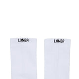 Loner | Performance Socks - White