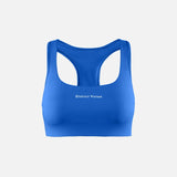District Vision | Twin Layer Medium Support Bra - Surf Blue