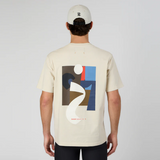 Bandit | เสื้อยืดคอตตอน Abstract Multi-Runner สำหรับทั้งชายและหญิง - สีแชมเปญ