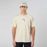 Bandit | เสื้อยืดคอตตอน Abstract Multi-Runner สำหรับทั้งชายและหญิง - สีแชมเปญ