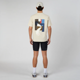 Bandit | เสื้อยืดคอตตอน Abstract Multi-Runner สำหรับทั้งชายและหญิง - สีแชมเปญ