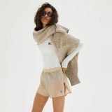 District Vision | Ultralight Zippered Hiking Shorts - Chalk