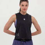 Bandit | Stamina™ Scoop Neck Race Crop - สีดำ