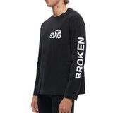 Over Over | EASY LONG-SLEEVE TEE - 'BROKEN RECORDS' - BLACK