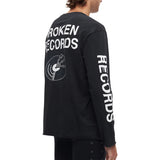 Over Over | EASY LONG-SLEEVE TEE - 'BROKEN RECORDS' - BLACK