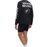 Over Over | EASY LONG-SLEEVE TEE - 'BROKEN RECORDS' - BLACK
