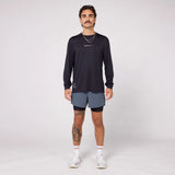 Bandit | Micromesh™ เสื้อยืดแขนยาวสำหรับการแสดง - ยูนิเซ็กซ์, สีดำ