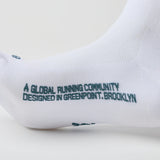 Bandit | Lite Run™ Quarter Socks - WHITE/DEEP TEAL - 2 Pack