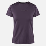 District Vision | เสื้อยืดแขนสั้นรัดรูปผู้หญิง น้ำหนักเบา - สีพลัม