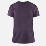 District Vision | เสื้อยืดแขนสั้นรัดรูปผู้หญิง น้ำหนักเบา - สีพลัม