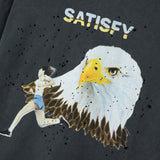 Satisfy | MothTech™ T-Shirt Eagle print - Aged Black