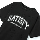 Satisfy | MothTech™ T-Shirt SATISFY print - Aged Black