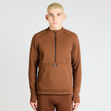 Bandit | CaldoGrid™ Men's Cold Weather Quarter Zip - Deep Amber Brown