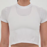 Bandit | Women's Mercury Seamless™ Crop Tee - White