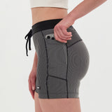 Bandit | Striped Cadence™ 5" Compression - Black with Chalk